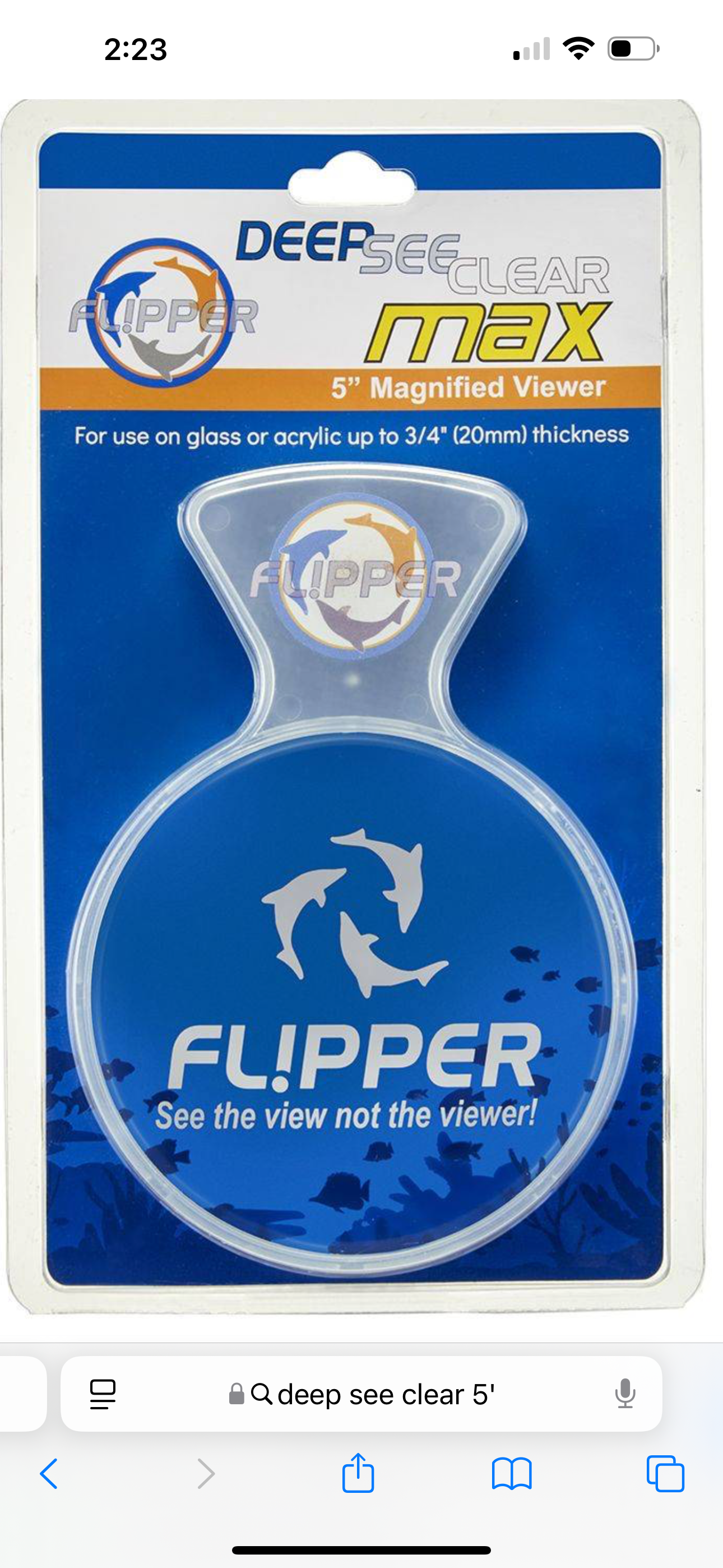 DeepSeeClear Flipper 5’’ magnifier