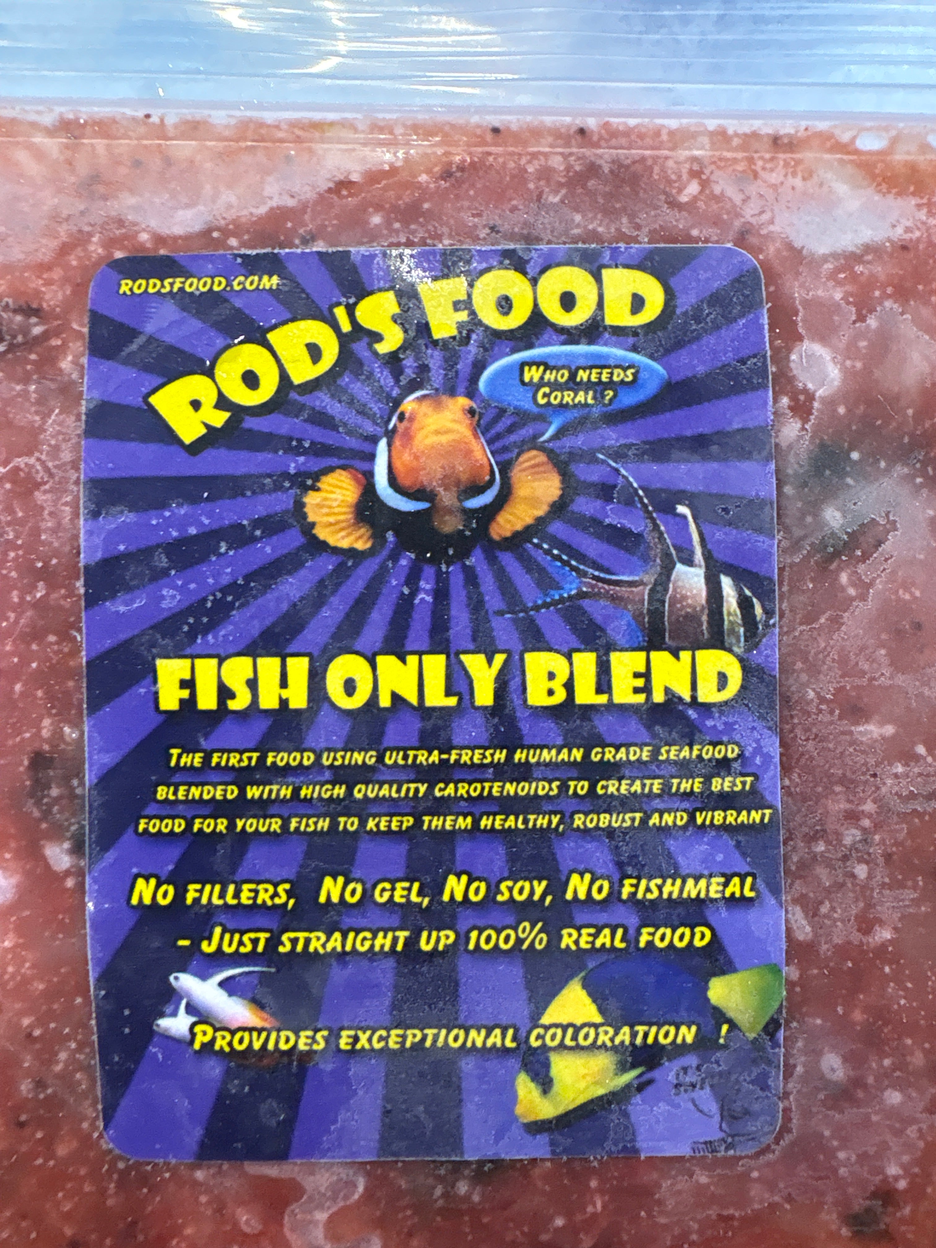 Rods Food fish only blend FLAT 2oz