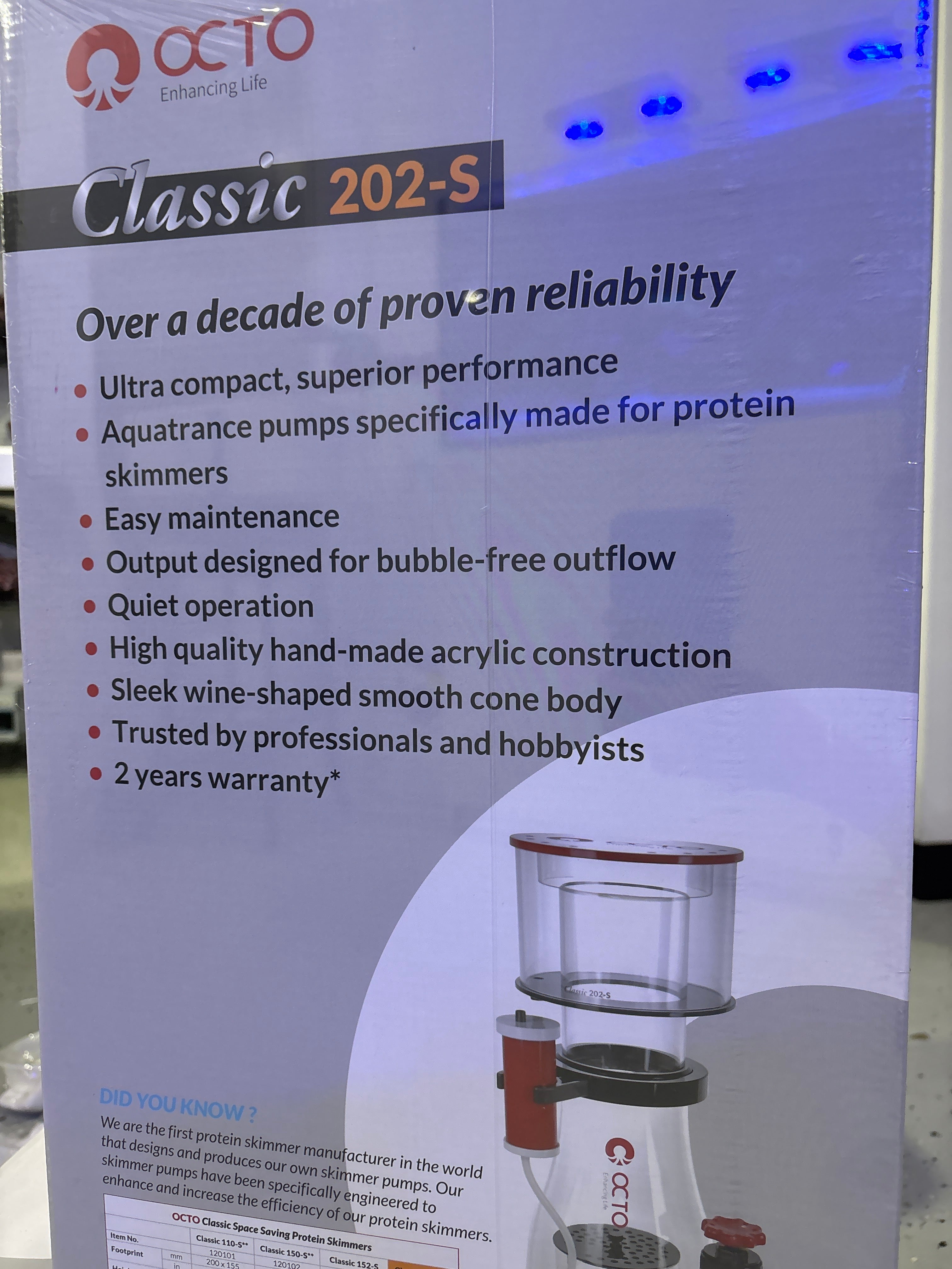 Classic 202-S protein skimmer