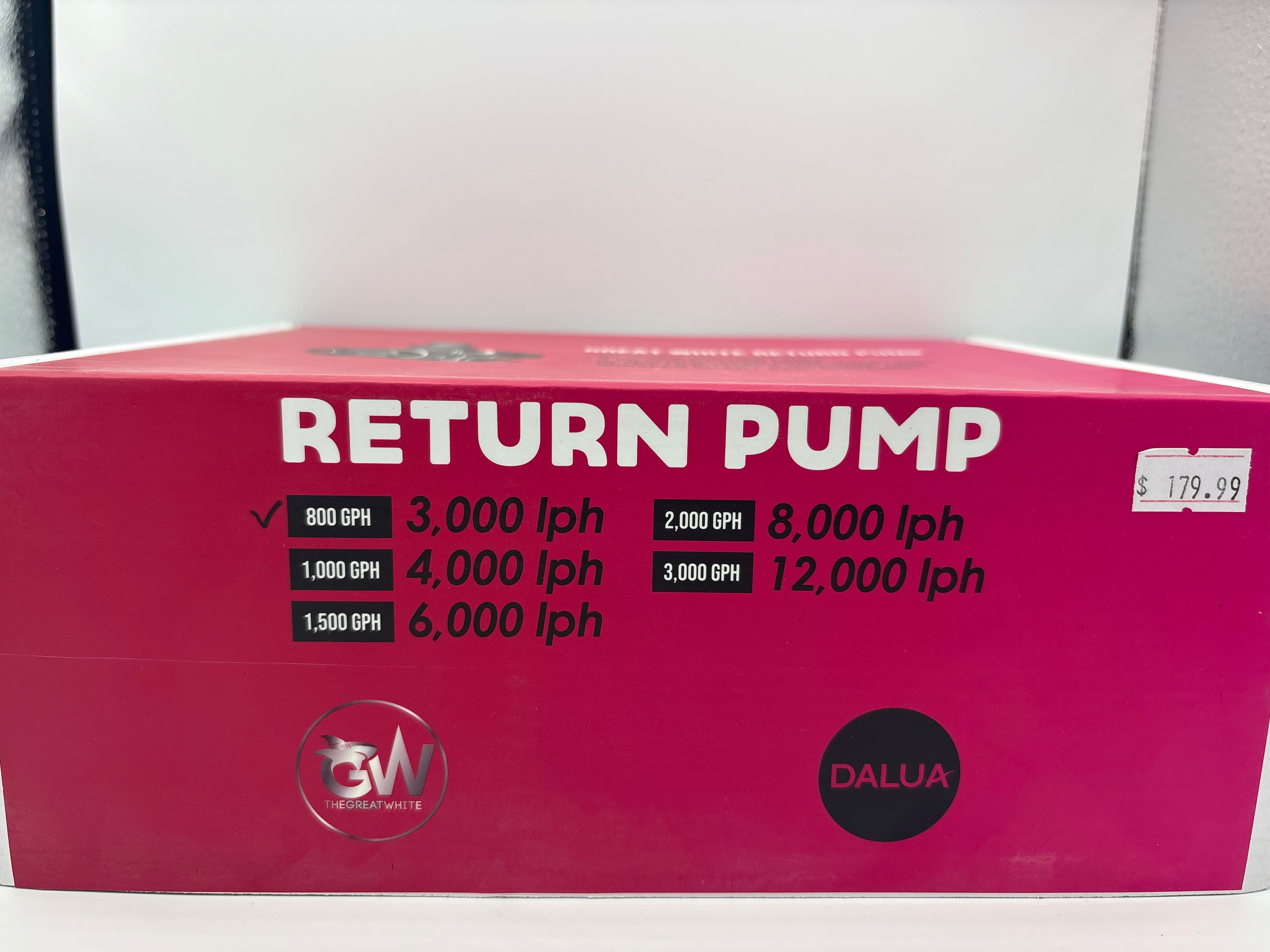 Great White Return Pump - 800 GPH