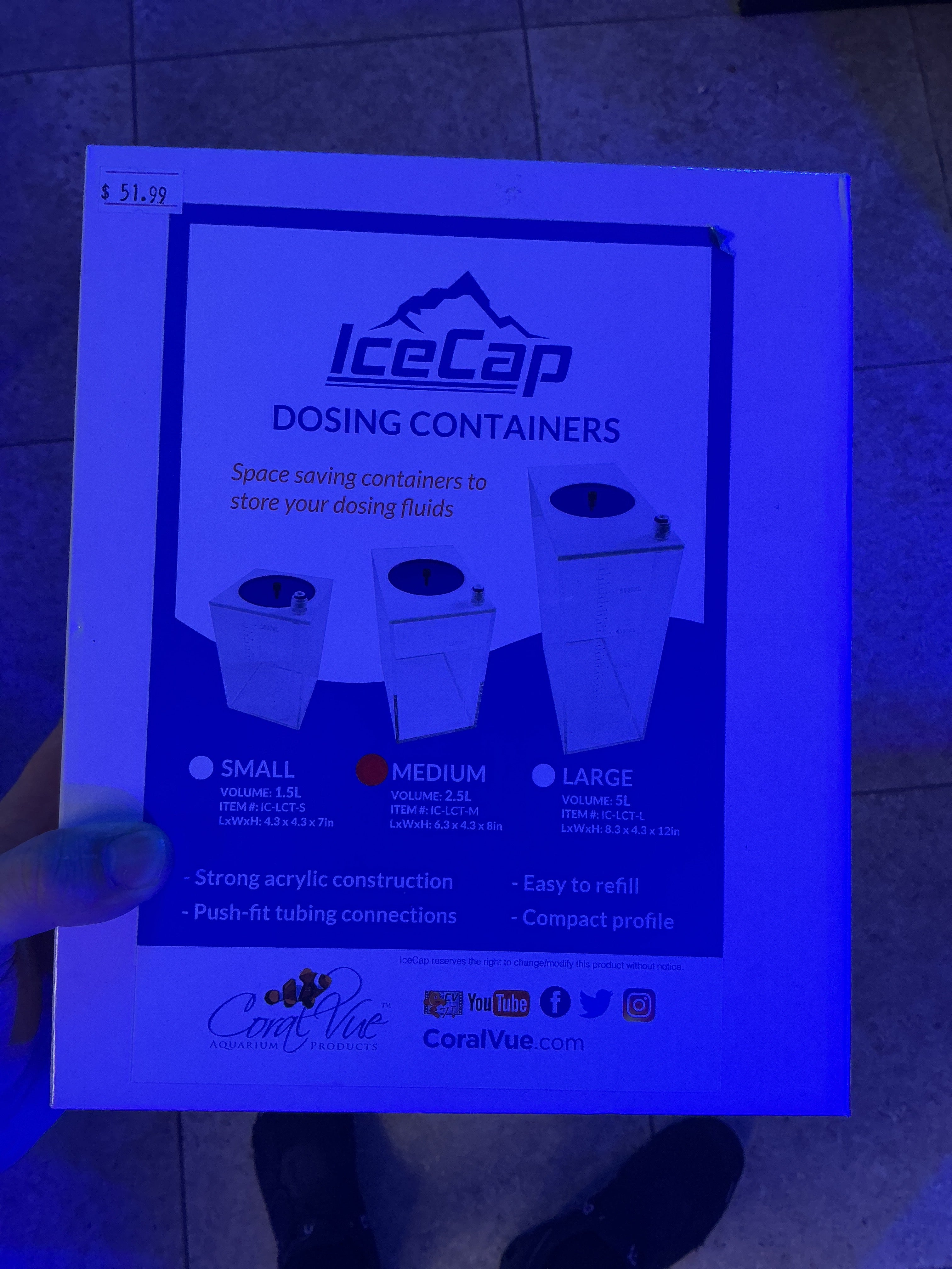 Ice cap dosing containers medium 2.5l