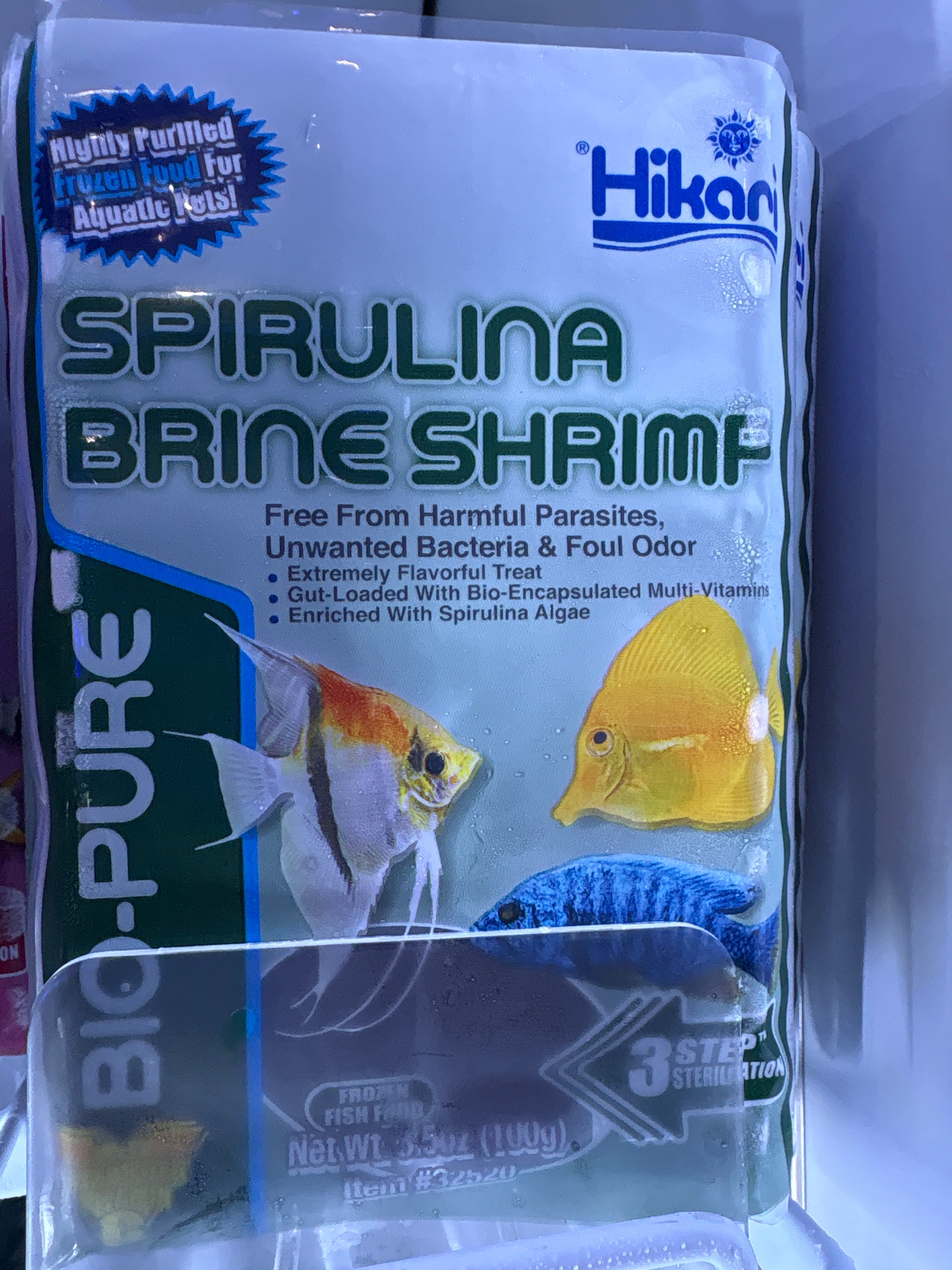 Hikari spirulina brine shrimp CUBES 3.5oz