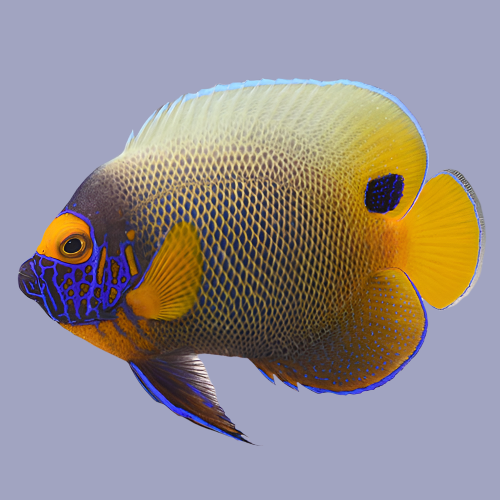 Blue face angelfish