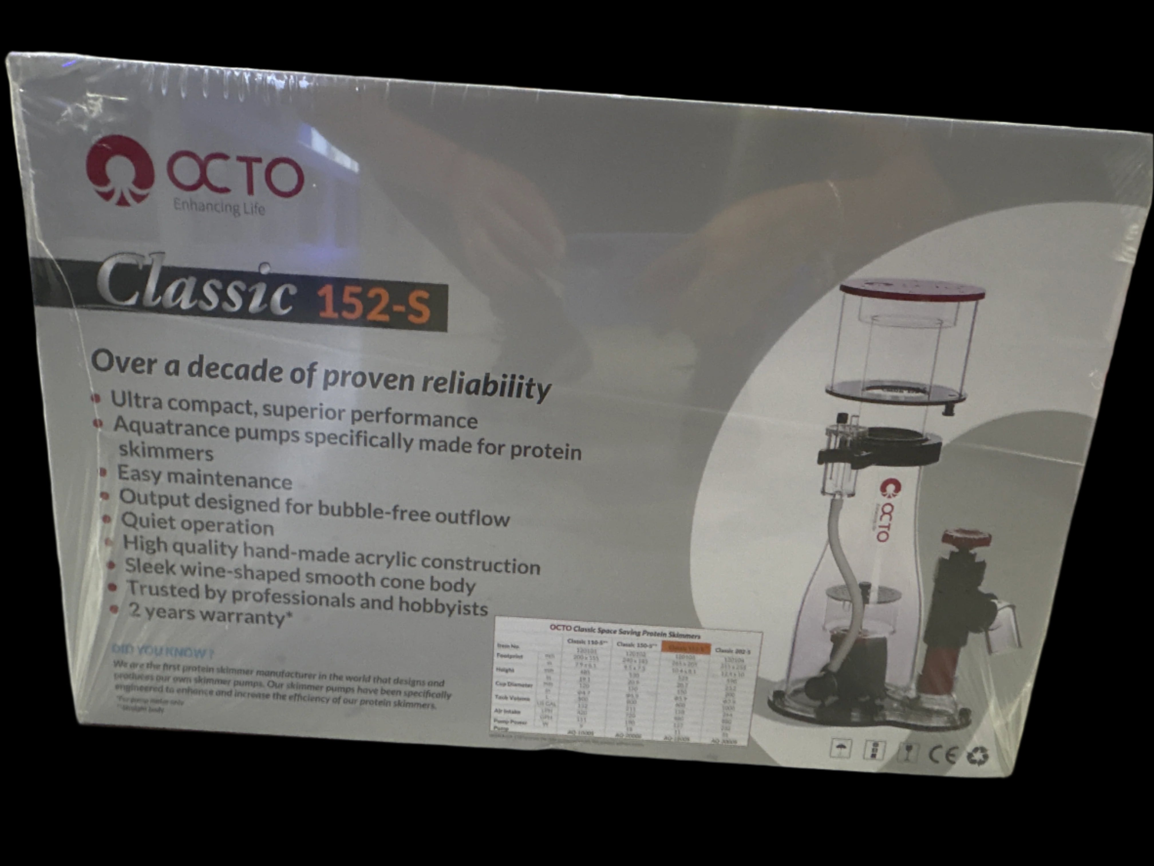 Classic 152-S protein skimmer