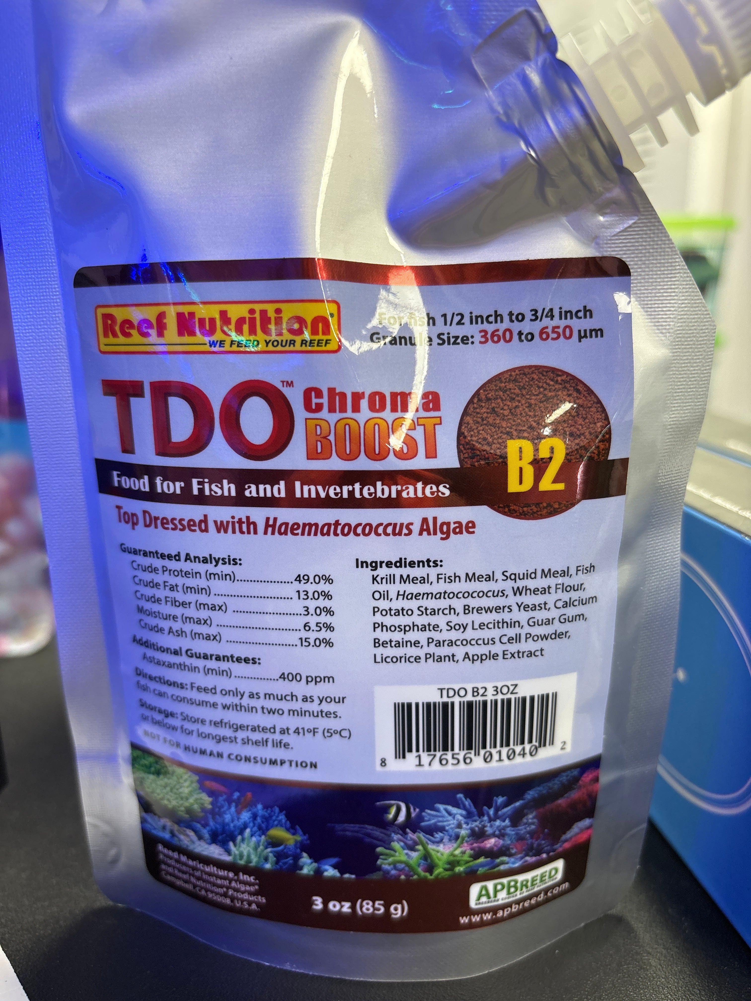 Reef Nutrition TDO Chroma Boost B2 3 oz