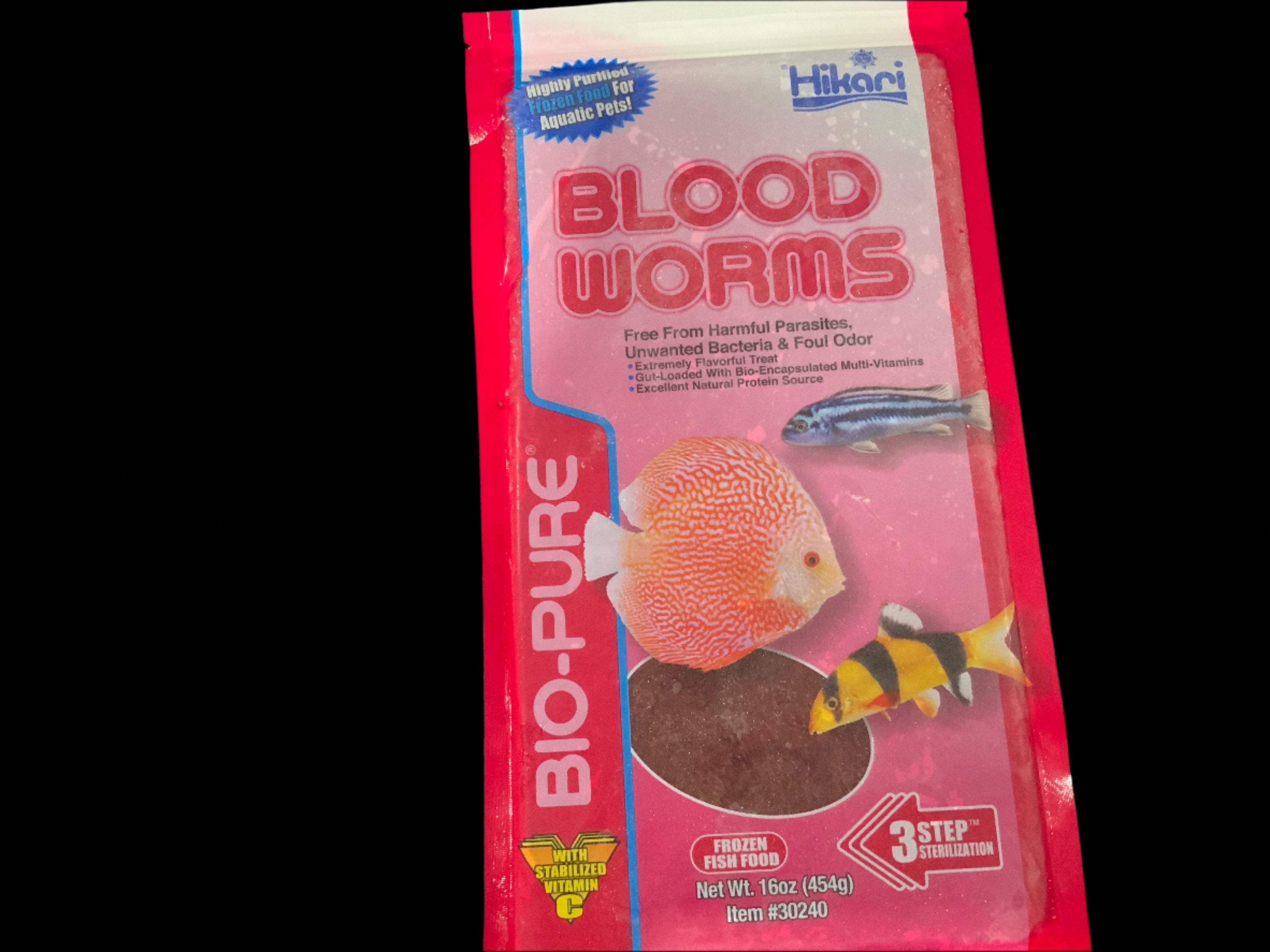 Hikari blood worms FLAT 16oz