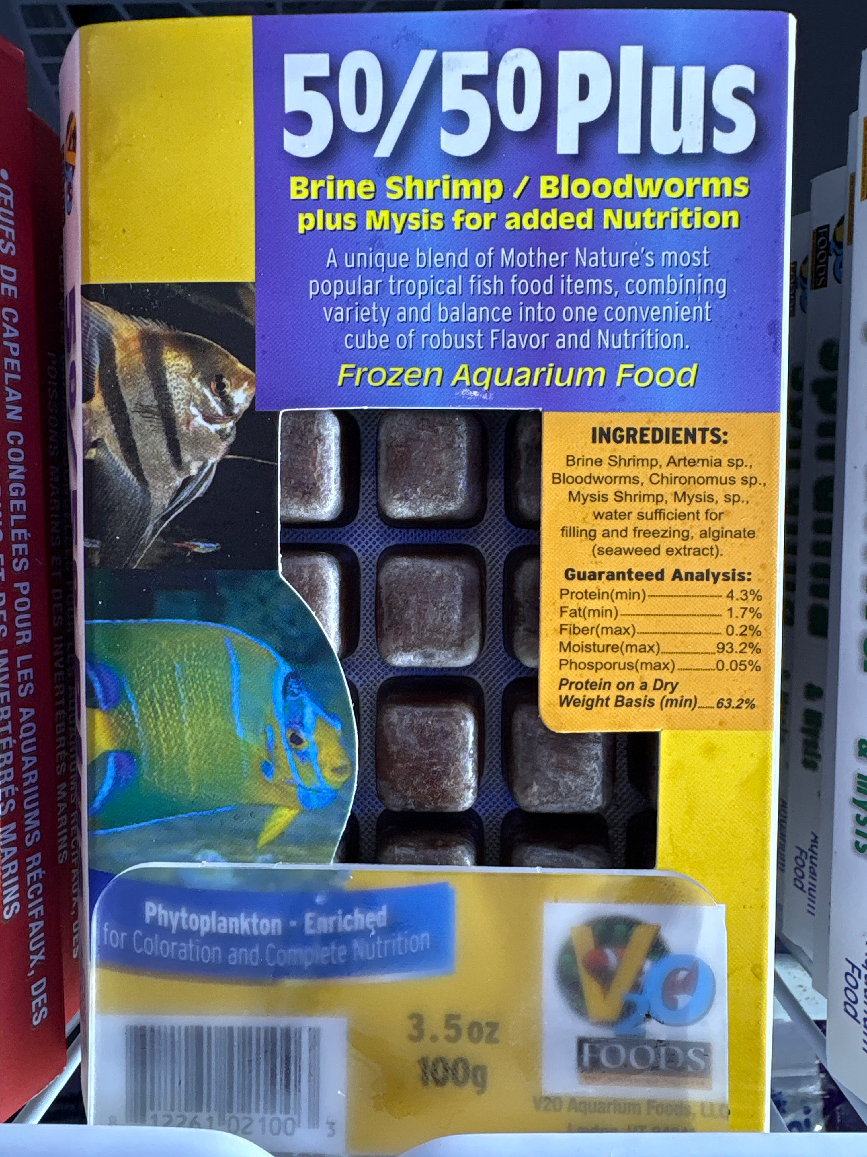 V20 50/50 plus mix CUBES 100g