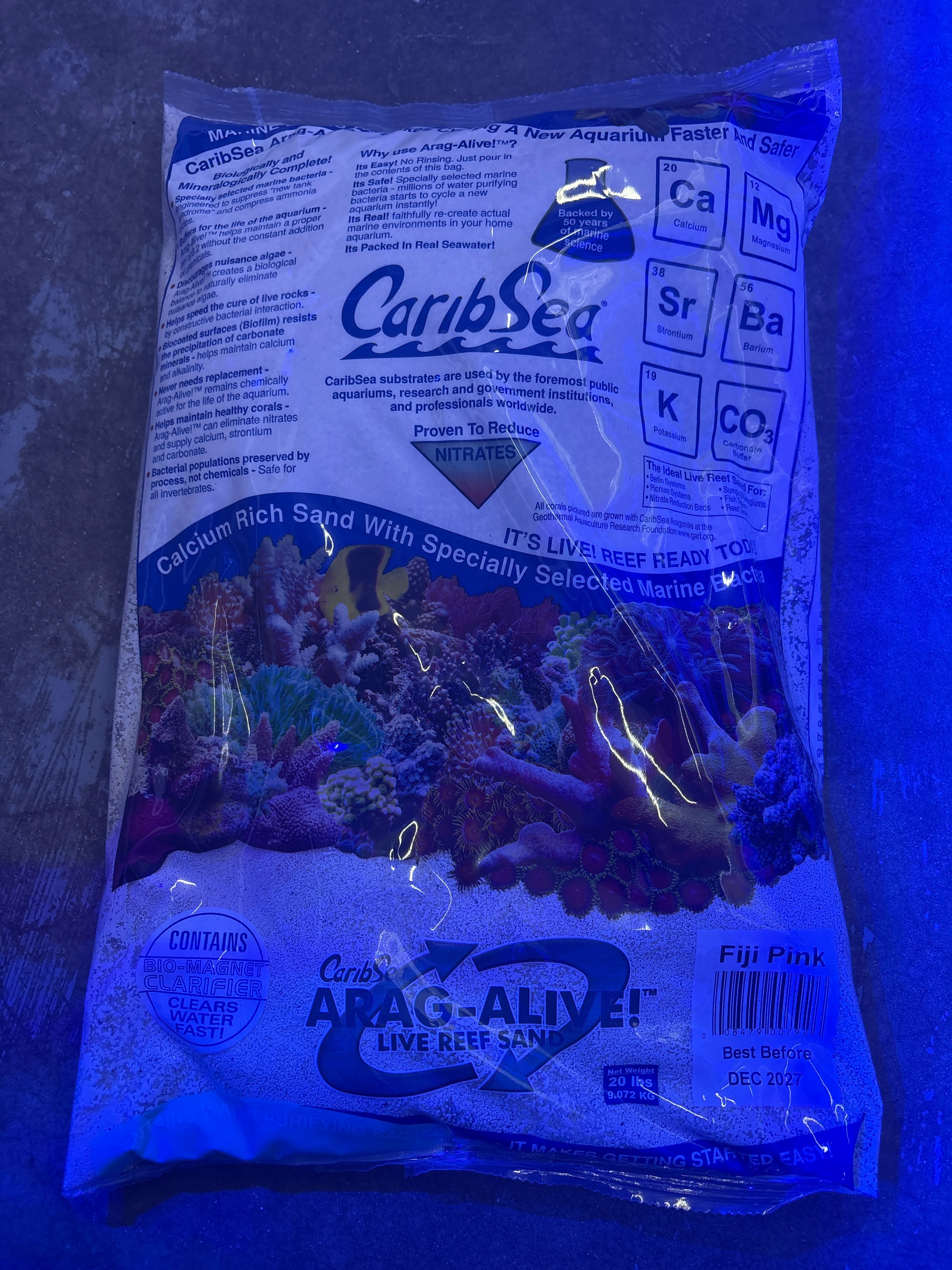 CaribSea Alive Sand Fiji Pink Sand 20lb