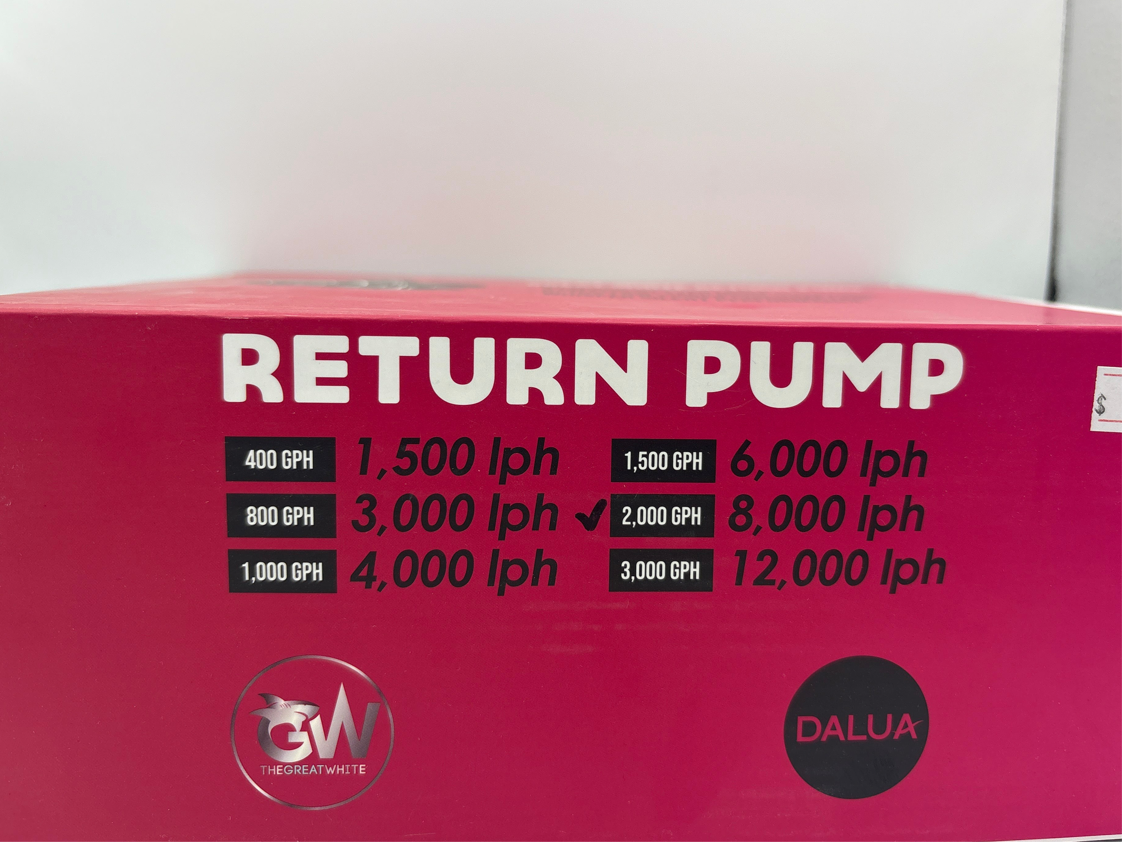 Great White Return Pump - 2,000 GPH